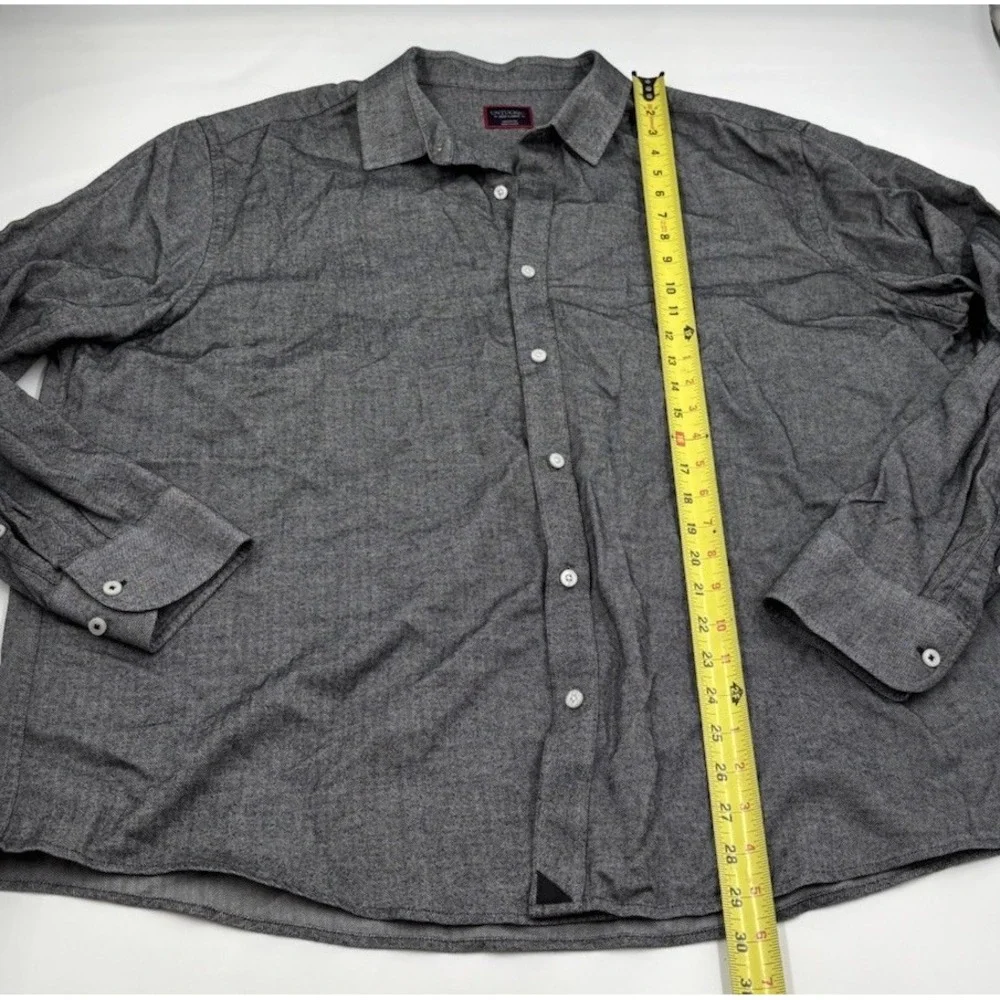 UNTUCKit‎ Men's 3XL Librando Cotton Gray Long Sleeve Dress Shirt